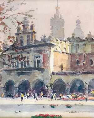 Henryk SAJDAK (1905-1995), Krakowski rynek, ok. 1960