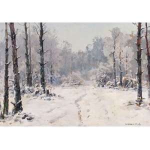 Wiktor KORECKI (1890-1980), Las zimą