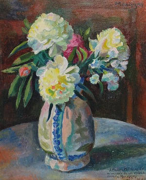 Maurycy MĘDRZYCKI (1890-1951), Kwiaty w wazonie, 1933