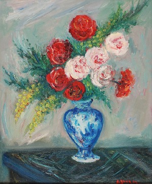 Jakub ZUCKER (1900-1981), Kwiaty w wazonie