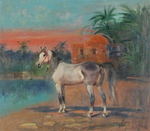 Jerzy KOSSAK (1886-1955), Motyw z oazy, 1941