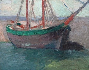 Włodzimierz TERLIKOWSKI (1873-1951), Łódź rybacka, 1915