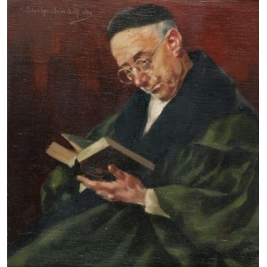 August BLANKENSTEIN (1876-1931), Czytający książkę, 1930