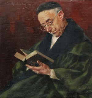 August BLANKENSTEIN (1876-1931), Czytający książkę, 1930