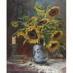 Georg MAJEWICZ (1897-1965), Martwa natura ze słonecznikami