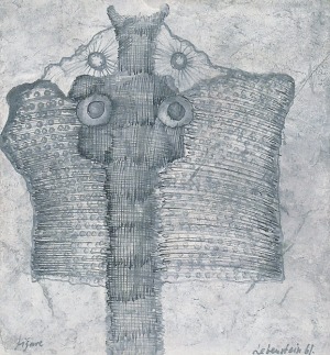 Jan LEBENSTEIN (1930-1999), Figura osiowa nr 4, 1961