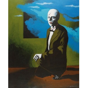 Antoni FAŁAT (ur. 1942), Portret Gerarda Graave, 1986