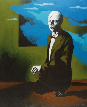 Antoni FAŁAT (ur. 1942), Portret Gerarda Graave, 1986