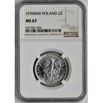 2 złote 1970 Jagody - NGC MS67