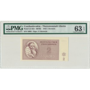 Czechosłowacja (Getto Terezin), 2 korony 1943 - PMG 63 EPQ