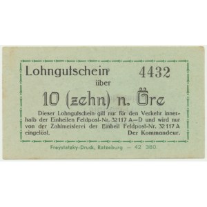 Germany, Norway (Sagen), Feldpost Nr. 32117A - 10 Ore - PMG 55 - UNIQUE