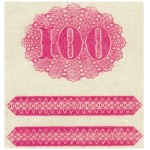 100 złotych 1934(9) - Ser.BM. - oryginalny przedruk okupacyjny - znw. dwie kreski na dole - ŁADNY i BARDZO RZADKI