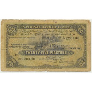 Egypt, 25 Piastres 1940