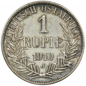 German, German East Africa, 1 Rupie Hamburg 1910 J