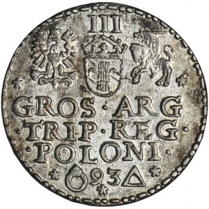 Sigismund III Vasa, 3 Groschen Marienburg 1593