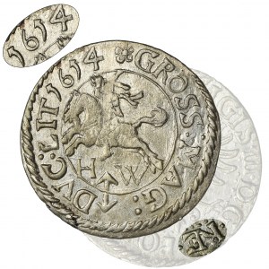 Zygmunt III Waza, Grosz Wilno 1614 HW - EKSTREMALNIE RZADKI, NIENOTOWANY
