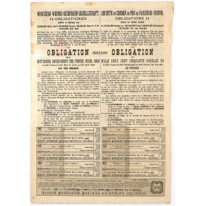 Towarzystwo Warszawsko-Wiedeńskiej Drogi Żelaznej, 4% obligacja 1.250 rubli 1890