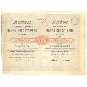 Galicyjski Ziemski Bank Kredytowy - 400 koron