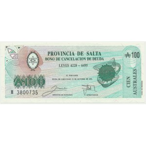 Argentyna, 100 australes 1991