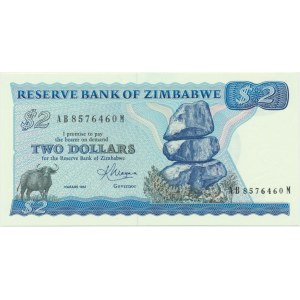 Zimbabwe, 2 dolary 1983