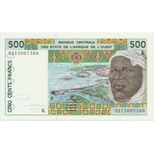 West African States, 500 Francs 2002