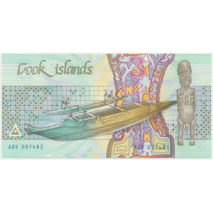 Wyspa Cooka, 3 dolary 1987