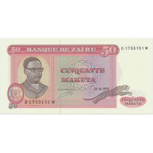 Congo (Zaire), 50 Makuta 1979