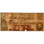 USA, Civil War, North Carolina, 5 Dollars 1860