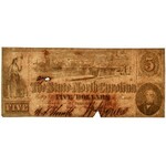 USA, Civil War, North Carolina, 5 Dollars 1860