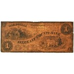 USA, Civil War, The Allegany County Bank of Cumberland, 1 Dollar 1861