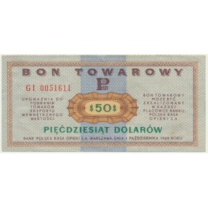 Pewex, 50 dolarów 1969 - GI -