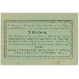 Żydaczów, 1 korona czerwiec 1918