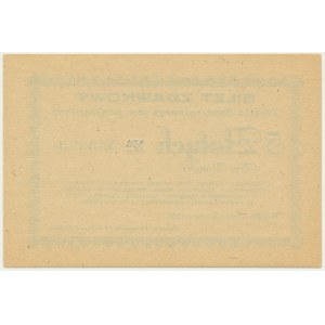 Mogilno, bilet zdawkowy na 5 złotych 1945