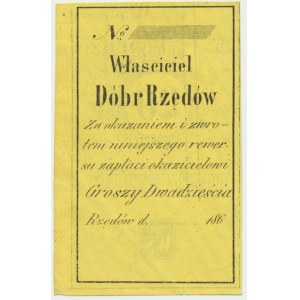 Dobra Rzędów, 20 groszy 186.