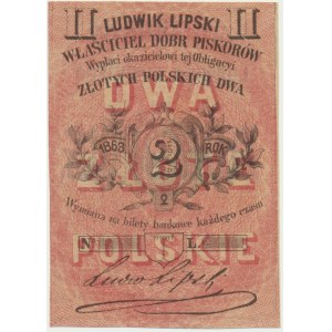 Piskorów, Ludwik Lipski, 2 złote 1863