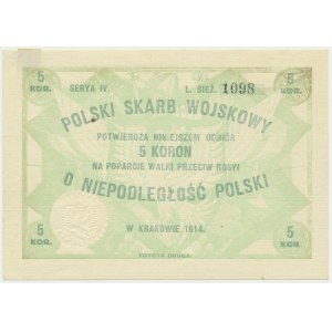 Polski Skarb Wojskowy, 5 koron 1914 - edycja druga
