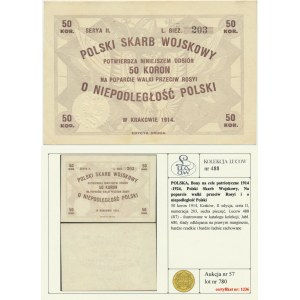 Polski Skarb Wojskowy, 50 koron 1914 - Kolekcja Lucow - DUŻA RZADKOŚĆ