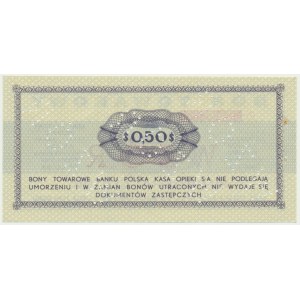 Pewex, 50 centów 1969 - WZÓR - Ec - NIEZNANY
