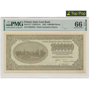 1 milion marek 1923 - F - PMG 66 EPQ - OKAZOWY