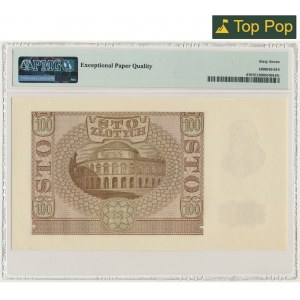 100 złotych 1940 - Fałszerstwo ZWZ - B - PMG 67 EPQ