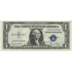 USA, Silver Certificate, 1 dolar 1935 - D - Clark & Snyder -