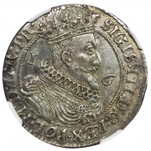 Sigismund III Vasa, 1/4 Thaler Danzig 1626 - NGC MS62 - PR•
