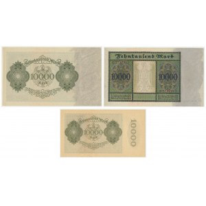 Germany, group of 10.000 Mark 1922 (3pcs)