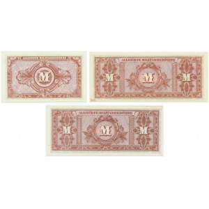 Germany, allied occupation money, set of 10 and 20 Mark 1944 (3 pcs)