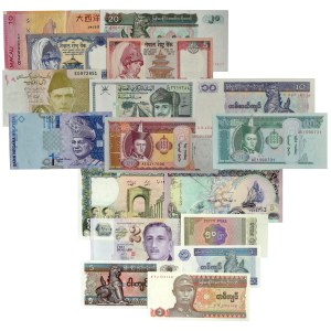 Asia, mixed lot banknotes (17 pcs.)