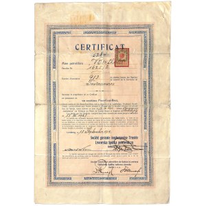 Lwowska Spółka Powiernicza - certyfikat