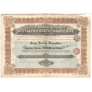 S.A. Belge Soies Artificielles, Sochaczew, 500 franków 1912