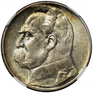 Piłsudski, 2 złote 1934 - NGC MS61