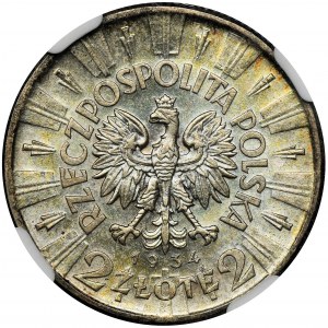 Piłsudski, 2 złote 1934 - NGC MS61