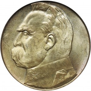 Piłsudski, 10 złotych 1936 - PCGS MS64